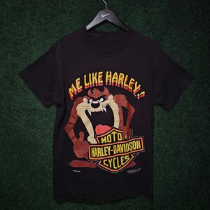 Vintage Harley Davidson Tasmanian Devil Vintage 1992‎ looney tunes T-Shirt
